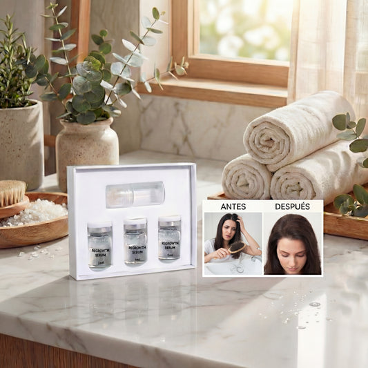 Hair Regrowth Microneedle Serum Kit for Scalp Care and Anti-Hair Loss